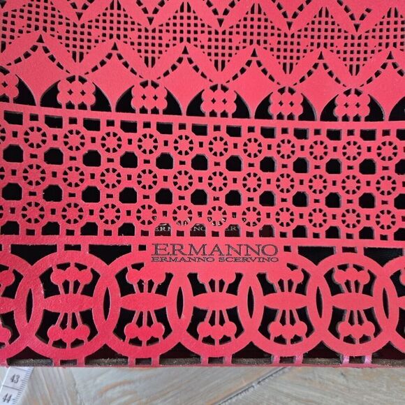 Ermanno Scervino Perforated Leather Crossbody Handbag - Picture 16 of 16